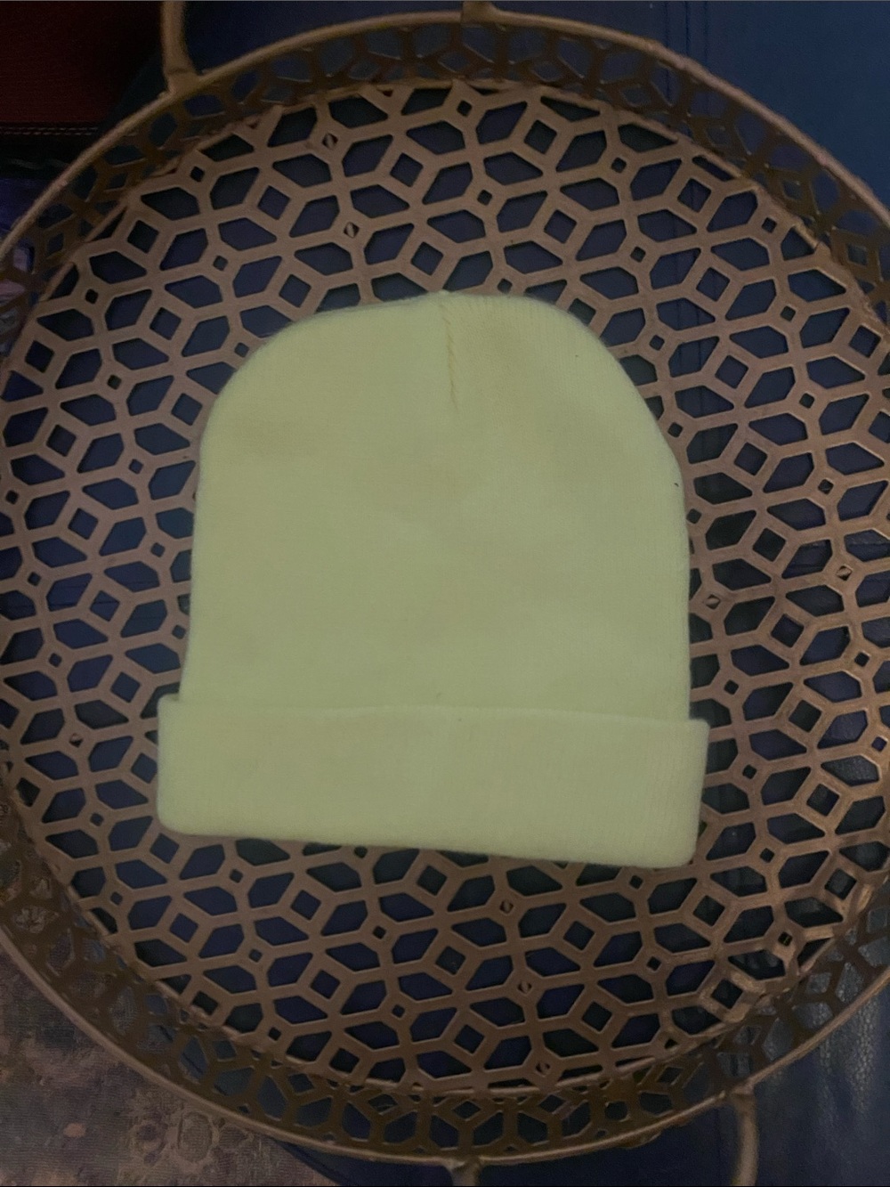 Women’s Neon Yellow Cuffed Beanie